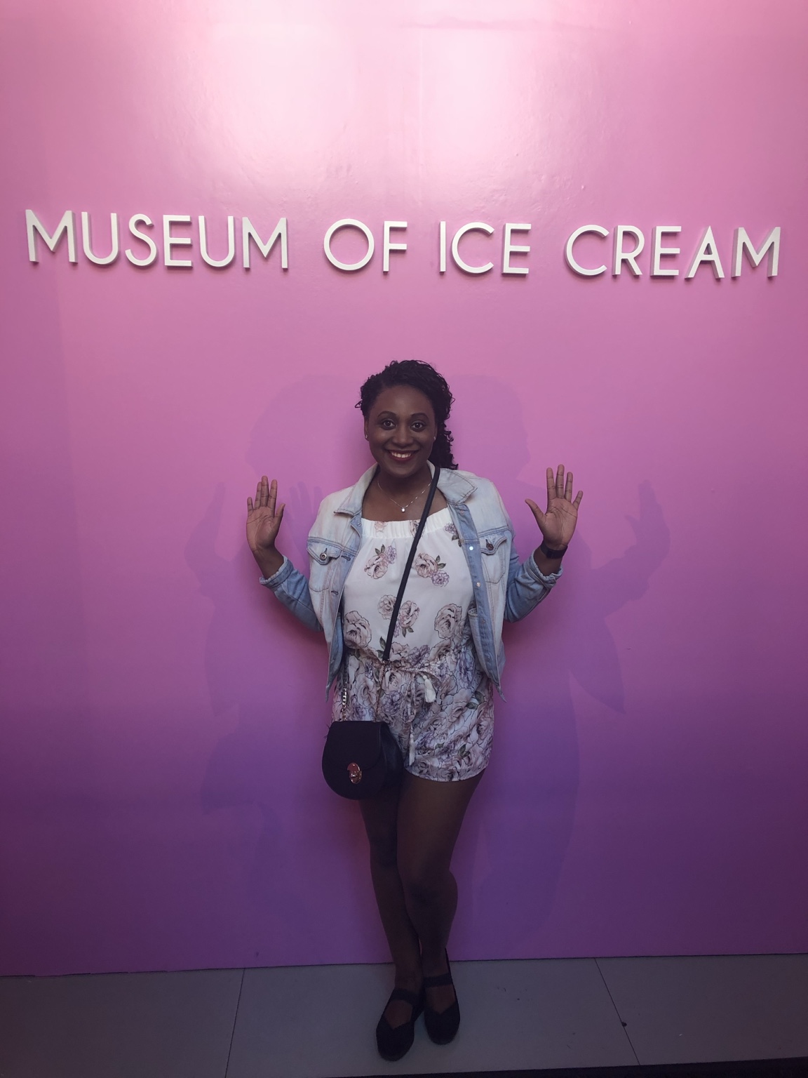 Madoree having fun at the Museum of Ice Cream
